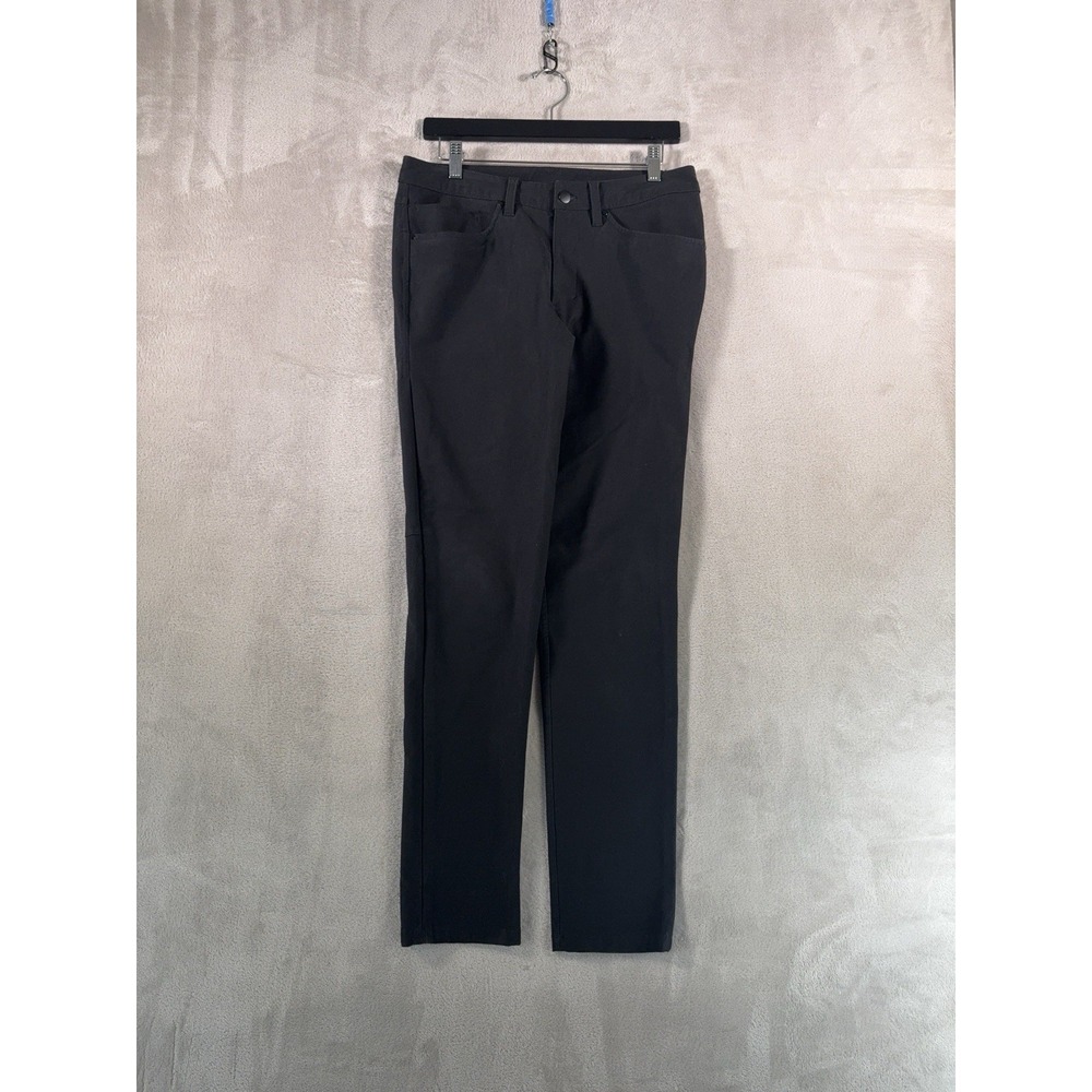 Lululemon ABC Slim Utilitech Pants Mens Size 30x30‎ Black Performance Lounge
